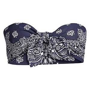 Paradised Tie-Front Bandeau Top - Large